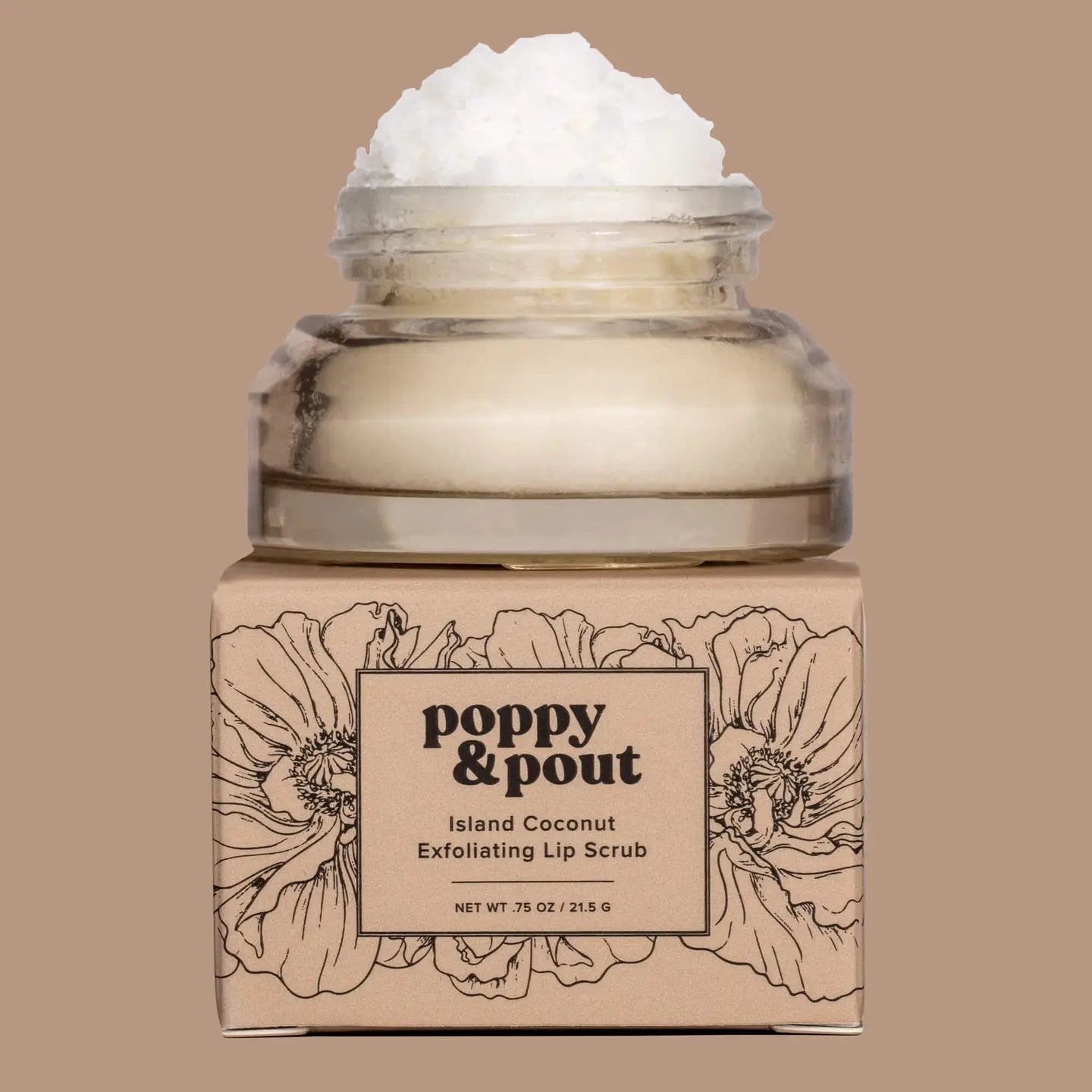 Poppy & Pout Lip Scrub Island Coconut image 0