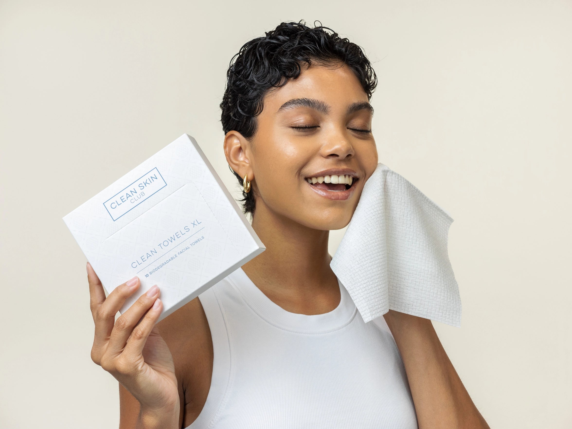 Clean Towels Xl Travel, Disposable Face Towels, 10 Count image 2