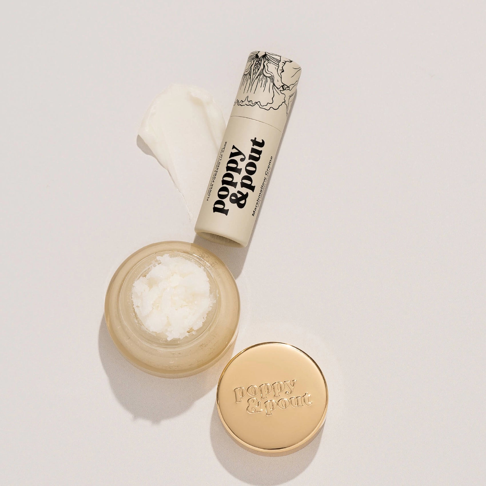 Poppy & Pout Lip Care Duo Marshmallow Creme image 0