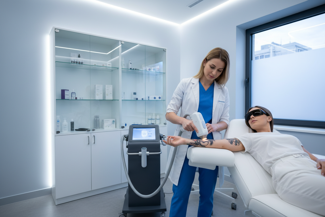 Laser tattoo removal at Weekday Ritual